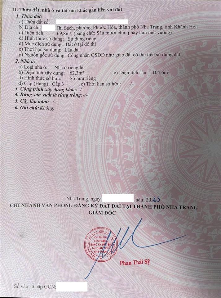 Bán nhà mặt phố, khu bàn cờ nha trang.