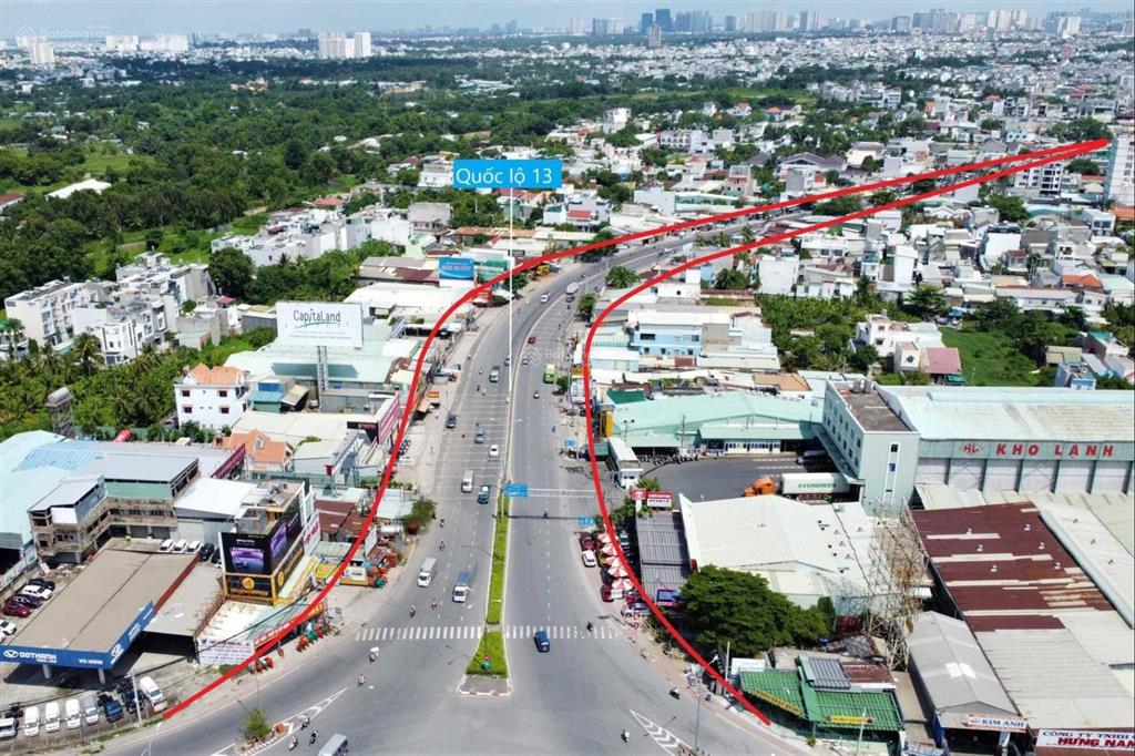 Đất nền 148,4m2 (8x18,8)  đường xe hơi 7 chỗ  đối diện thành uỷ  cách đường 3/2 20m  giá đầu tư