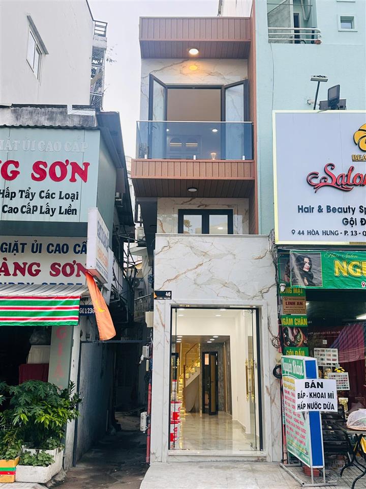 Mặt tiền kinh doanh lô góc thoáng hòa hưng. 3 tầng mới. giá 5.9 tỷ tl