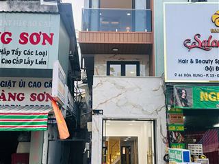 Mặt tiền kinh doanh lô góc thoáng hòa hưng. 3 tầng mới. giá 6.2 tỷ tl