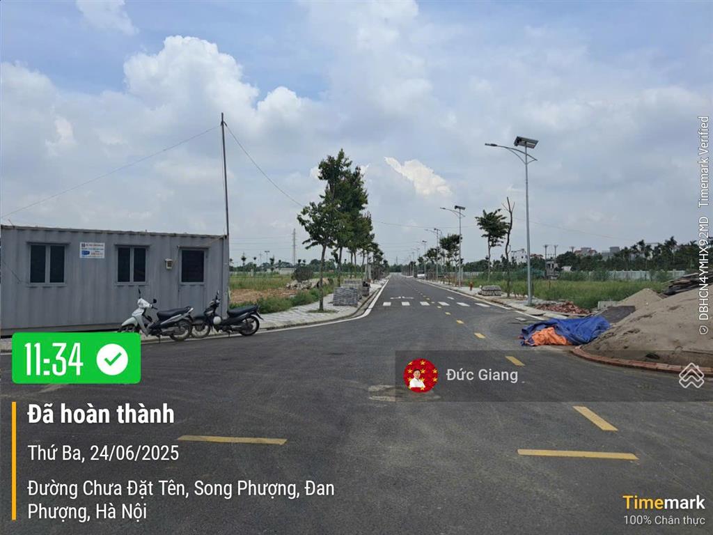 Chuyển nhượng 170 m² đất tmdv cụm cn song phượng, đan phượng kết nối thẳng vành đai 4 giá 50tr/m2