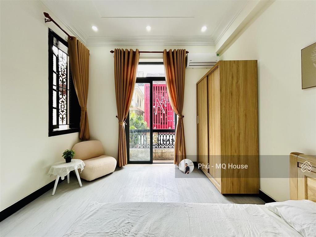 Cho thuê ch 1pn tách bếp  balcon  full nt  mới 100%  gần phan xích long  bv hoàn mỹ  coopmart