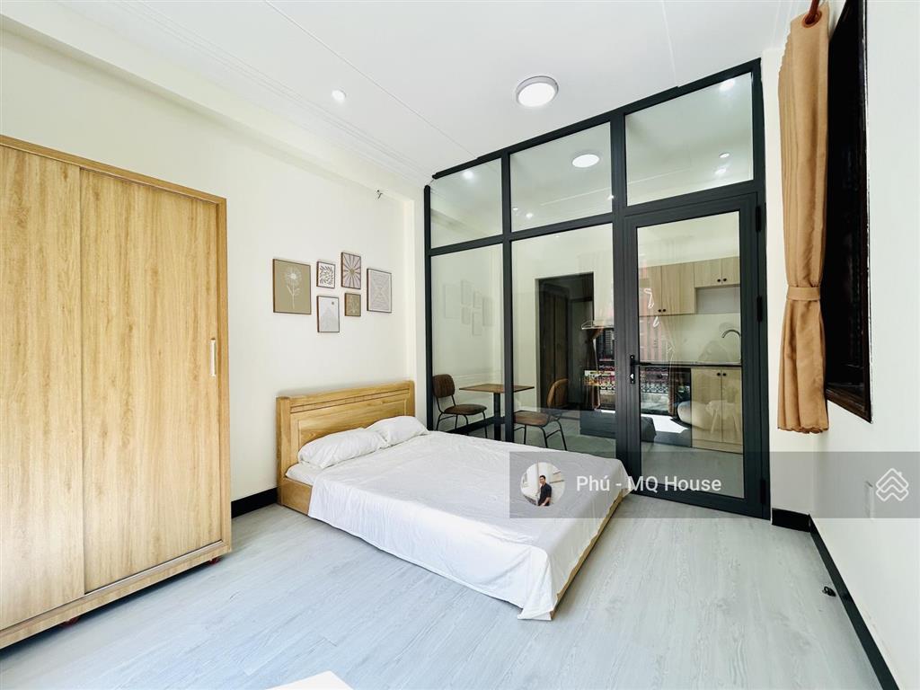 Cho thuê ch 1pn tách bếp  balcon  full nt  mới 100%  gần phan xích long  bv hoàn mỹ  coopmart