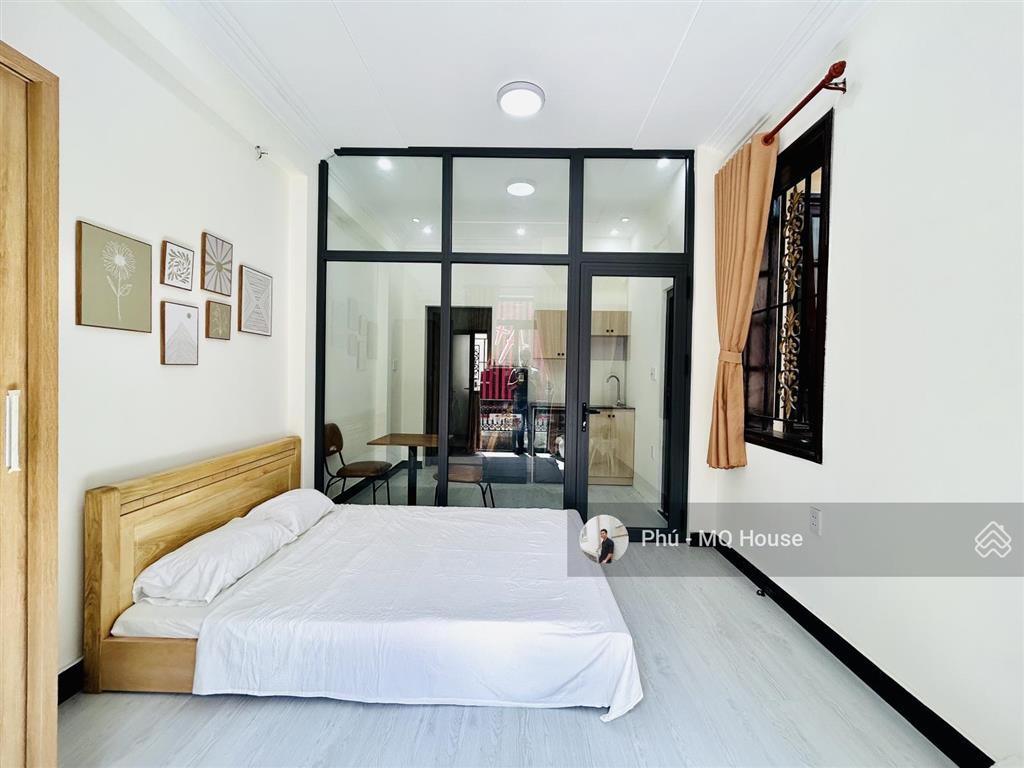 Cho thuê ch 1pn tách bếp  balcon  full nt  mới 100%  gần phan xích long  bv hoàn mỹ  coopmart