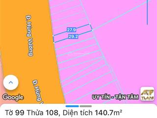 Bán lô đất 5x28m vị trí đắc địa đường hùng vương, tp phú mỹ