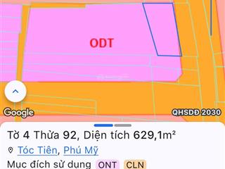 Bán lô đất 3500m2 2 mặt tiền đường nhựa tóc tiên, phú mỹ có 1400m2 thổ cư giá 10,5 tỷ