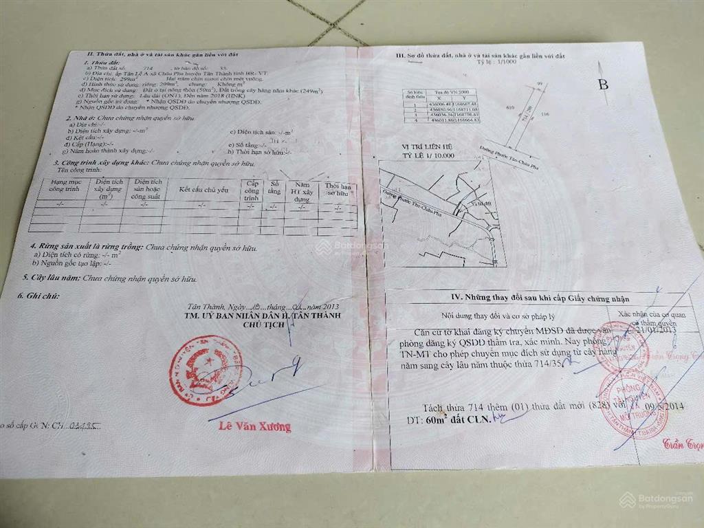 Cần bán gấp lô đất 6x40m mặt tiền chính châu pha, bà rịa giá 2ty800