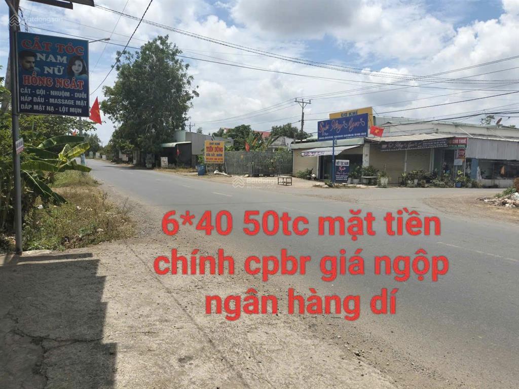 Cần bán gấp lô đất 6x40m mặt tiền chính châu pha, bà rịa giá 2ty800