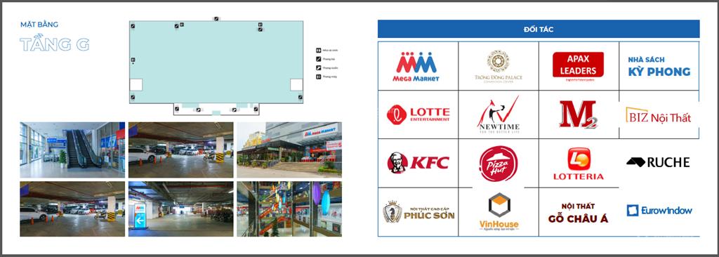 Cho thuê sàn thương mại trong tttm melinh plaza hà đông  khu vực đông dân cư và văn phòng
