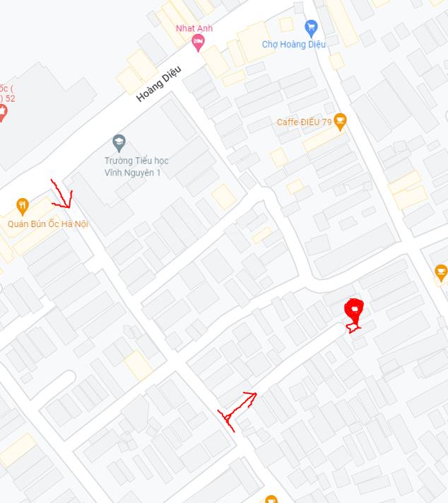 Cho thuê nhà cấp 4, 39/56 hoàng diệu, tp. nha trang