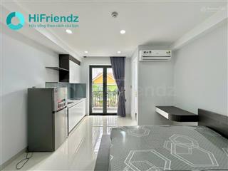 Studio ban công full nội thất  máy giặt riêng  gần chợ đo đạc