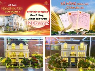 Biệt thự song lập hồng hạc city trực tiếp chủ đầu tư phú mỹ hưng, sổ hồng riêng, ưu đãi đặc biệt