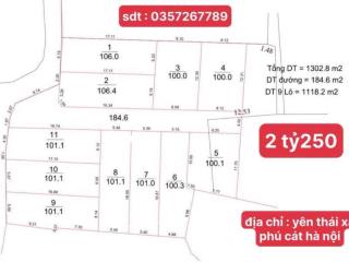 Đất nền yên thái xã phú cát hà nội