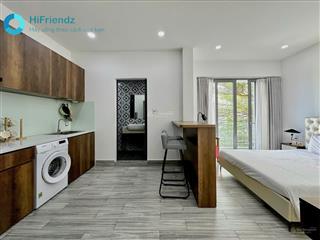 Cho thuê căn hộ studio full nội thất ban công đảo kim cương gần sala thủ thiêm cầu bason trần não