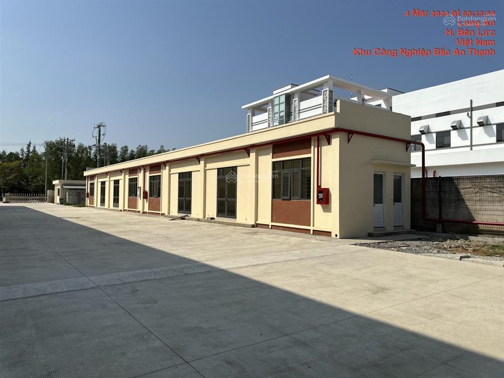 Cho thuê kho xưởng kcn bến lức, long an tổng dt 15.552m2, 80.000vnd/m2/tháng.  0909 913 ***