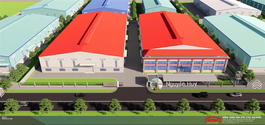 Cho thuê xưởng kcn nam thuận, đức hòa, long an khuôn viên 10.452m2 gồm 2 xưởng và văn phòng