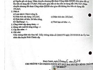 Bán nhà mặt tiền tại đường kênh a, lê minh xuân, bình chánh, 25 tỷ, dt 771,3 m2  0909 913 ***