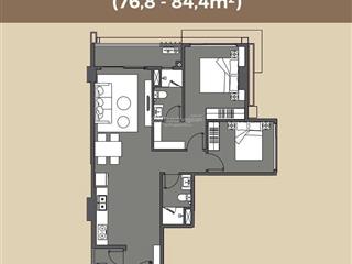 Bán căn hộ 2pn masteri grand view | 82m2, view sông sài gòn bến du thuyền, giá 8.5 tỷ