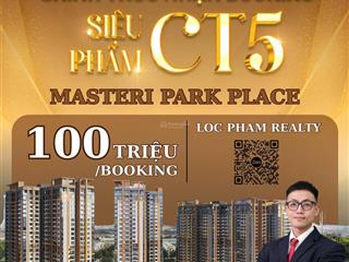 Căn hộ 2 phòng ngủ  ct5 masteri park place | the global city