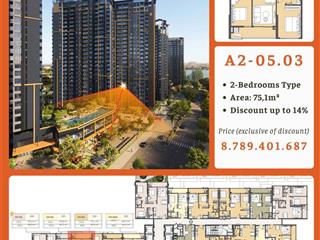 Căn hộ 2pn masteri park place (ct5) the global city giá hủy diệt 8,789 tỷ (thấp hơn 1pn eaton park)