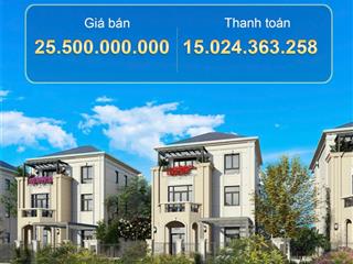 Biệt thự đơn lập sông aqua city khu stella  thanh toán 50% đến khi nhận nhà