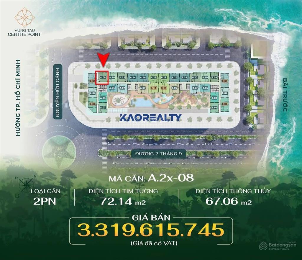 Chính chủ gửi bán hòa vốn căn vip 2pn rẻ nhất thị trường chỉ 3.2 tỷ, tầng cao. 0973 610 ***