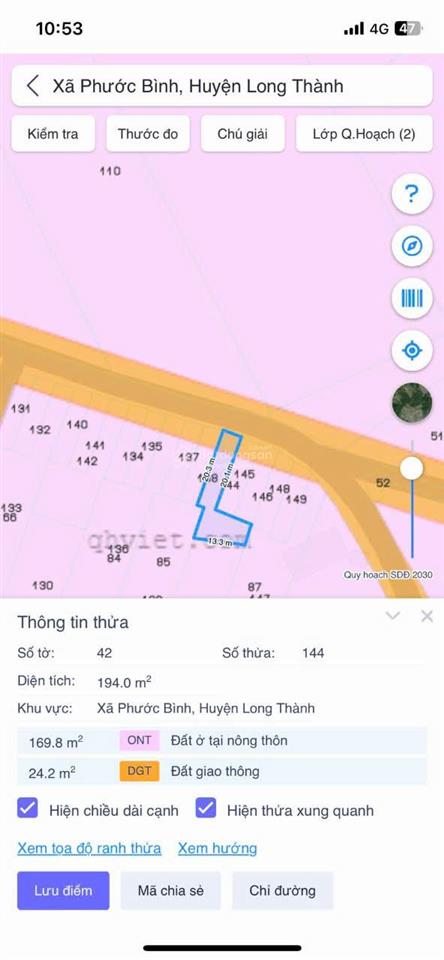 Cần tiền trả nợ hạ 500tr còn 1,7tỷ dt 5x20 nở hậu 13m có 100m thổ. gần sb long thành.  0973 610 ***