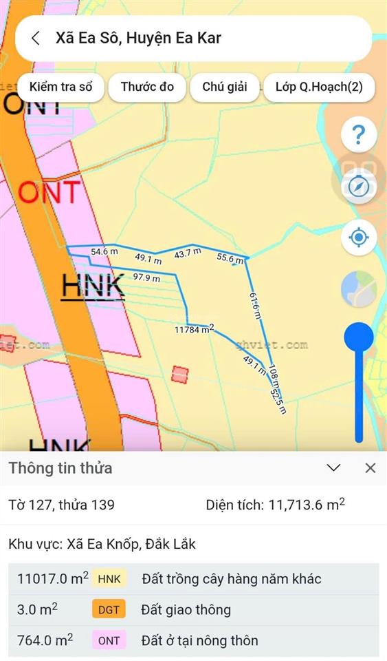 Gần 1,2ha mt quốc lộ 29, daklak. giá chưa đến 170tr/sào. thích hợp làm kho, xưởng.  