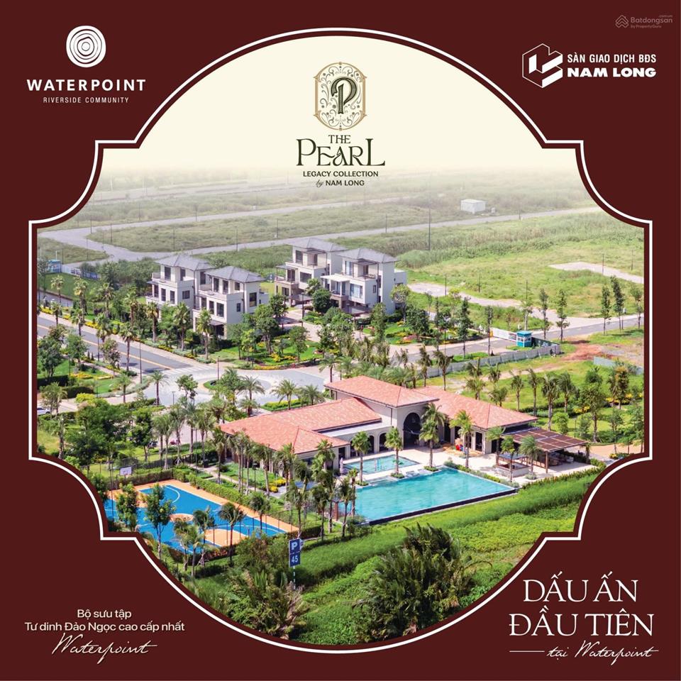 Biệt thự đảo 4mặt sân vườn the pearl kđt waterpoint 324m2 1 trệt 2 lầu. chỉ 3.6 tỷ đến khi nhận nhà
