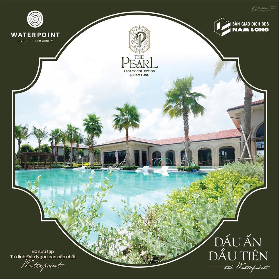 Biệt thự đảo 4mặt sân vườn the pearl kđt waterpoint 324m2 1 trệt 2 lầu. chỉ 3.6 tỷ đến khi nhận nhà
