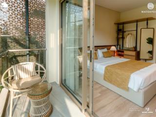 Căn hộ nghỉ dưỡng. thanh toán 300 triệu đến t9/2027. kđt waterpoint cách q1 45 phút. 77m2/2pn/2wc