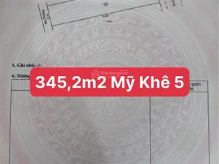Siêu phẩm đất 2mt mỹ khê 5, trục thông võ văn kiệt , nguyễn văn thoại , 345m2 giá nét