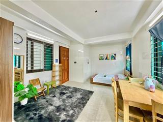 1 ngủ gần ngã tư trần bình  nguyễn hoàng, mỹ đình ban công thoáng, khu bếp riêng biệt full đồ