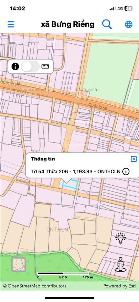 Cần bán đất ở tại trung tâm xã bưng riềng, sát khu bảo tồn thiên nhiên bình châu phước bửu