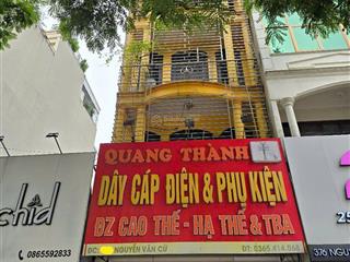 Bán đất mặt phố vỉa hè đá bóng kinh doanh sầm uất nguyễn văn cừ 108m2 4tầng mt 4m 33.5tỷ long biên