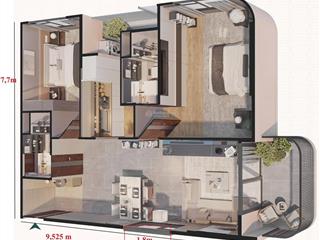 Hoa hậu căn góc 2pn  view đẹp giá chốt 4.2 tỷ (gồm vat) cơ hội hiếm!