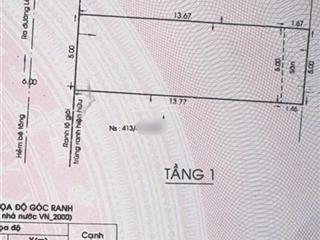 (hàng hiếm) bán nhà hẻm 413 lê văn quới 5x16m giá 5.8 tỷ tl (vuông vức không lộ giới)
