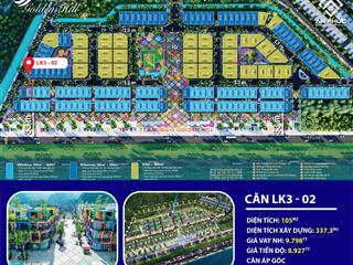 Bán căn shop villas áp góc 105m2 vốn chỉ từ 2,9 tỷ đã có sổ đỏ, đang cho thuê 42tr/ tháng.