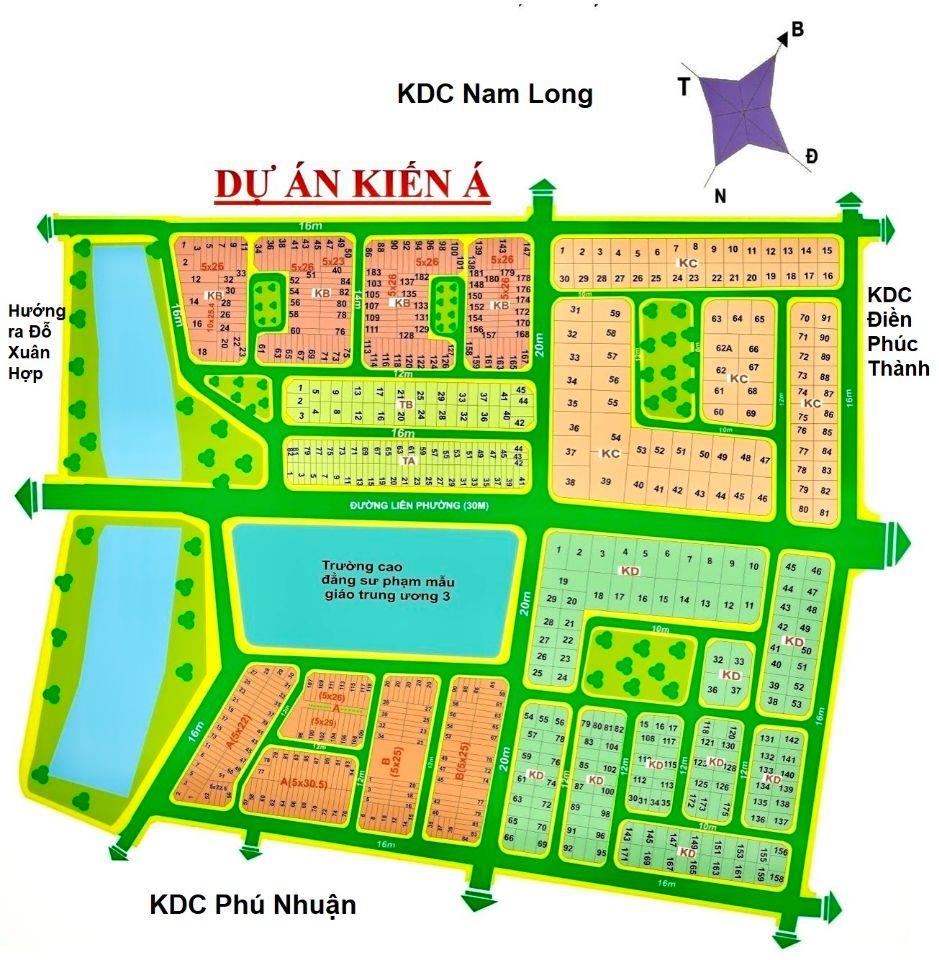 Cần bán Đất dự án KDC Kiến Á, Q9 Diện tích 125m², Giá 88 Triệu/m²