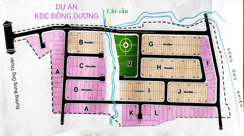 Giá đất nền dự án đông dương, đường bưng ông thoàn, phường phú hữu, quận 9, hcm