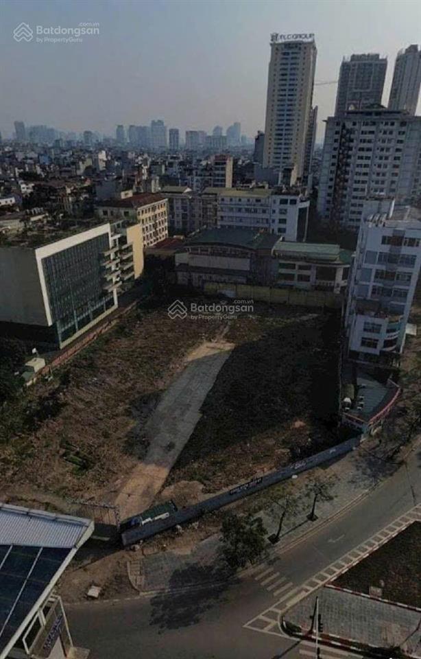 Bán đất dự án tòa nhà hỗn hợp dịch vụ thương mại và khách sạn dt 6300m2. mt 40m mặt phố cầu giấy