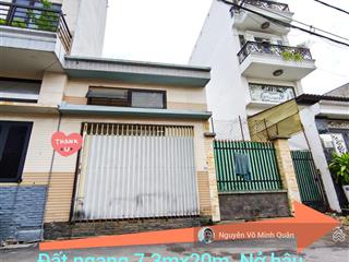 Gấp bán lô đất 7.3mx20m.nh 7.6m.đường nhựa 8m.cách 20m ra phan văn hớn bà điểm hóc môn.chỉ 6 tỷ 190