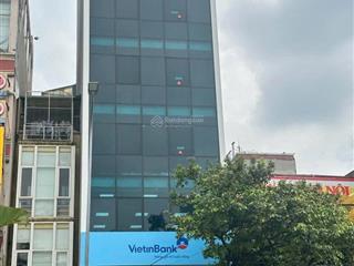 Cần tiền hạ gấp 15 tỷ, tòa vp 10 tầng mặt phố văn cao, dt 101m2 mt 6m