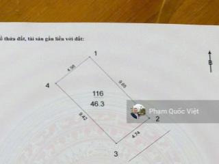 Bán đất tư đình 46,3m gần cầu trần hưng đạo vị trí vàng đón đầu phát triển