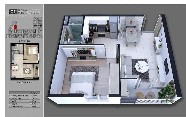 Giỏ hàng căn hộ carillon 7 lương minh nguyệt, tân phú dt 50m² giá 3tỷ, sổ hồng.  0704 898 ***