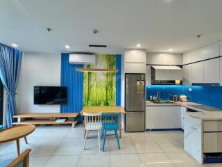 Cho thuê 1pn thiết kế thành 2n đủ đồ đẹp 6 triệu, vinhomes ocean park 1, miễn phí môi giới 100%