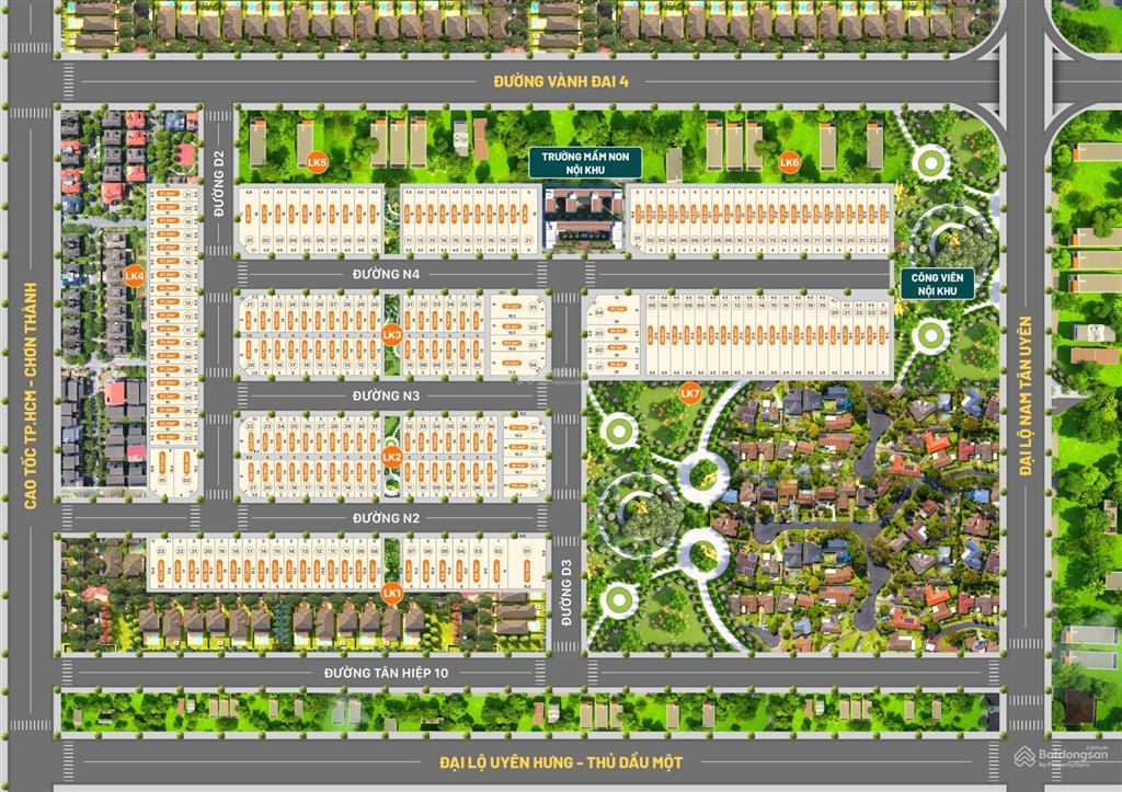 Bán đất nền dự án khu nhà ở thăng long house, 21,5 triệu/m2, 177m2, tân hiệp, tân uyên