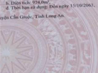 Bán 974m2 đất vườn tại ấp tân điền, long thượng, cần giuộc, long an, 3,5 tỷ