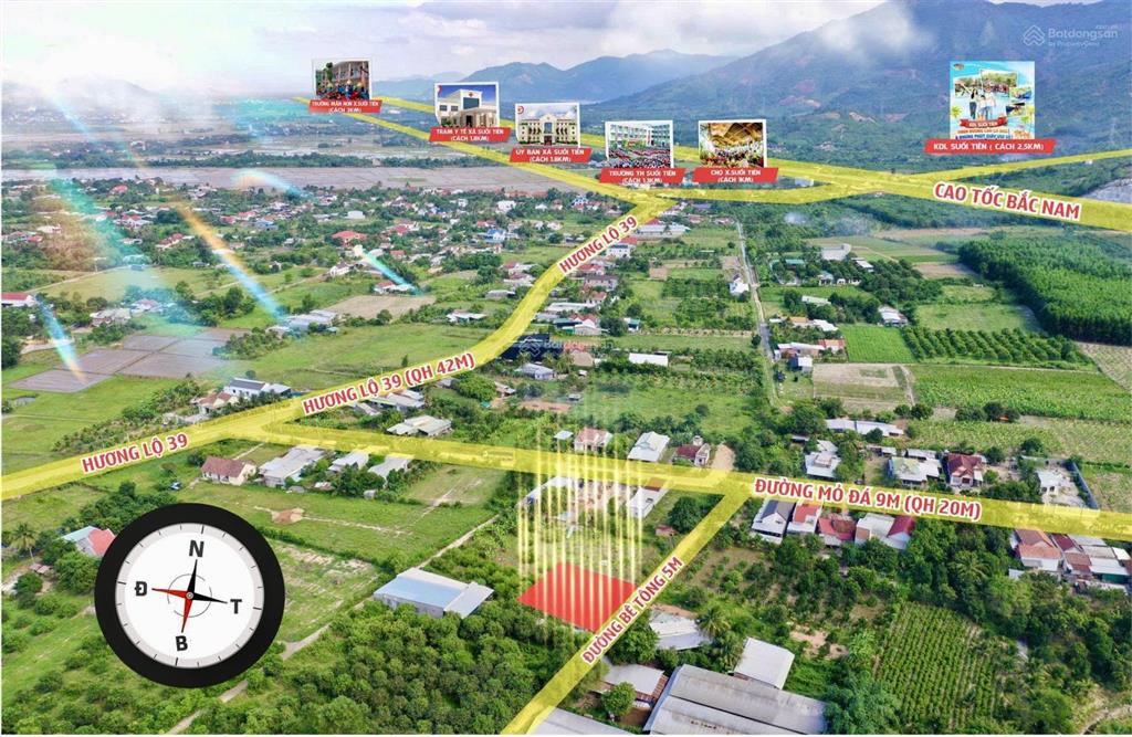 Chỉ hơn 6xx triệu sở hữu ngay lô đất đẹp tại xã suối tiên đất thổ cư 100%