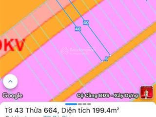 Bán lô đất đường hùng vương 199m2 x.hoà long bà rịa không lỗi giá 3 tỷ 850
